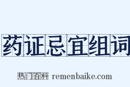 药证忌宜组词是什么意思的图片